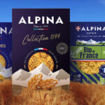 Plusieurs paquets de pâtes de la marque Alpina