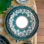 Ensemble d'assiette décorées de la société Haviland