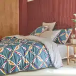 Ensemble de linge de lit dans les tons de bleu