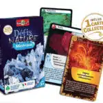 Boite de jeu, défis nature sur les minéraux avec 3 cartes