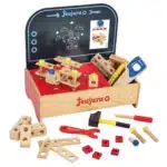 Petit établie pour enfant en bois avec outils