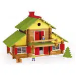 Jeu de construction de maison en bois