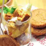 Dessert avec palets bretons au caramel