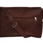 Besace pour homme en cuir marron