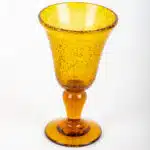 Verre de la verrerie de Biot de couleur orange