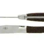2 Couteaux de table manche marron