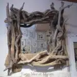 Cadre de miroir en bois flotté