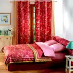 plais sur mesure assortis aux draps de lit