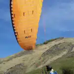 Voile orange parapente