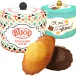 2 boites rondes de madeleines Bijoux