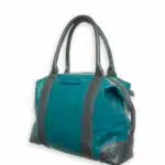 Sac bi-couleur, vert-gris