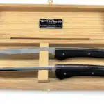 Coffret de 2 couteaux, manche ébène