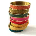 Ensemble de bracelets de toutes les couleurs en cuir de poisson