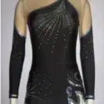 Justaucorps noir et paillettes