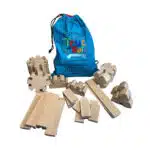 Jeu en bois avec son sac de rangement