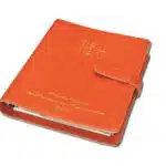 Agenda couverture cuir orange