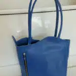 Sac bleu avec 2 grandes brides