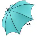 Parapluie bleu turquoise
