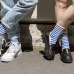Chaussettes fantaisies rayées