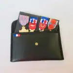 Bagagerie technique Pochette porte médaille en cuire