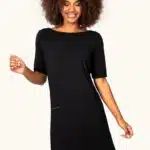 Belle robe noir fluide