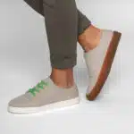 Chaussures françaises en toile de lin