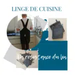 3 photos de linge de cuisine
