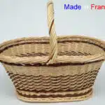 Vannerie artisanale - panier en osier avec une anse