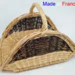 Vannerie artisanale - panier à bûche en osier