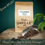 Café de spécialité : 1 sachet de café avec une petite pelle et du café dedans