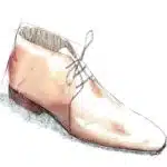 Dessin de chaussure à lacets