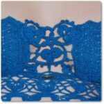 soutien gorge en crochet bleu
