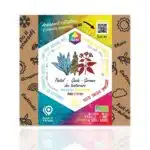coffret coloré de semence de plante