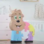 Puzzle en bois en forme d'animal