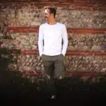 Vêtements, polo blanc à manches longues